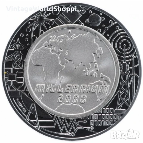 Колекционерска монета 100 шилинга 2000 Хилядолетие, снимка 4 - Нумизматика и бонистика - 50692092