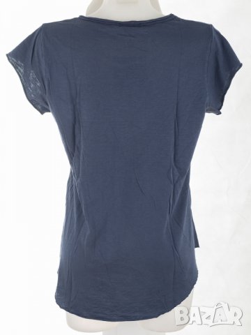 Тъмносиня памучна дамска блуза марка Chic by Tantra, снимка 2 - Корсети, бюстиета, топове - 29006062