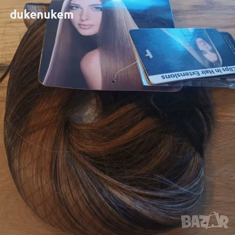 НОВИ! Синтетични екстеншъни за коса, различни видове, снимка 5 - Аксесоари за коса - 47844946