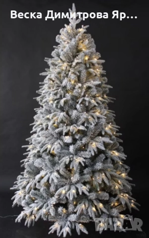 Коледна елха с вградени лампички по връхчетата, снимка 3 - Декорация за дома - 52214068