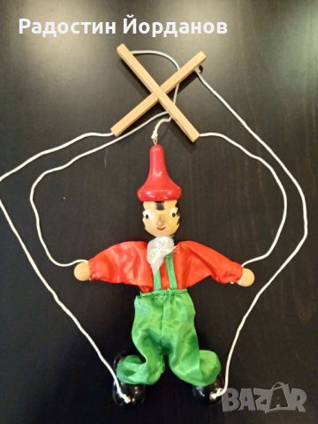 Кукла на конци Пинокио, снимка 1 - Кукли - 43292408