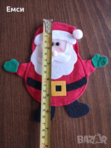 Коледен калъф/джоб за прибори или лакомства, снимка 5 - Декорация за дома - 43236824