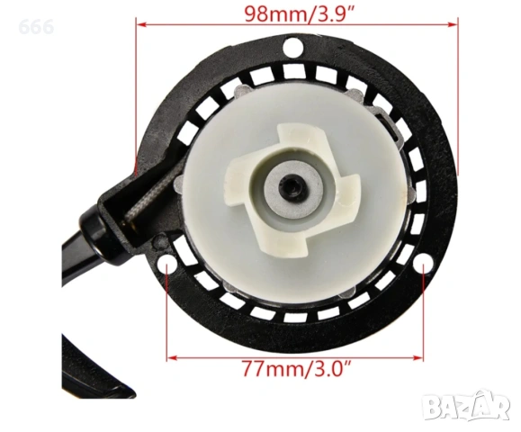 Стартер за 2-тактов 47cc 49cc 50cc, снимка 5 - Аксесоари и консумативи - 53597806