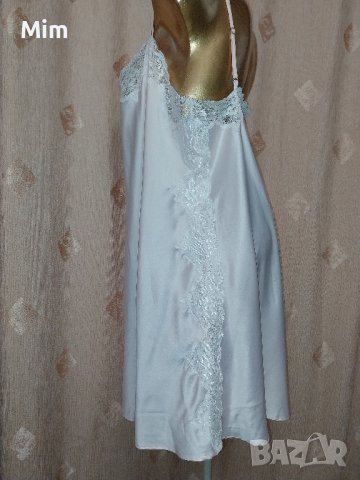 XL LAUREN Светла розова нощница от сатен и дантела , снимка 5 - Бельо - 42955991