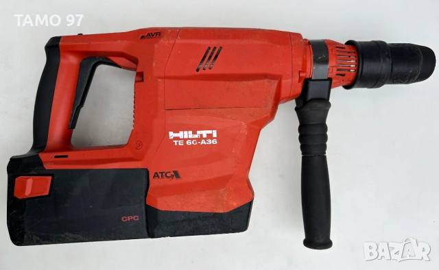 ХИТ ЦЕНА! Hilti TE 60-A36 ATC 2x36V 9.0Ah - Акумулаторен комбиниран къртач SDS MAX, снимка 4 - Перфоратори - 53360404