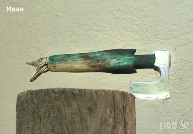 Брадва щука мини брадвичка дъска за рязане , снимка 2 - Ножове - 50462038