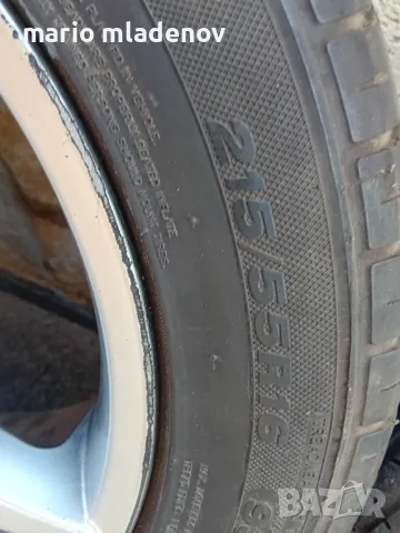 Лети джанти 16ки 5*120 с летни гуми 215/55/16, снимка 8 - Гуми и джанти - 48272299
