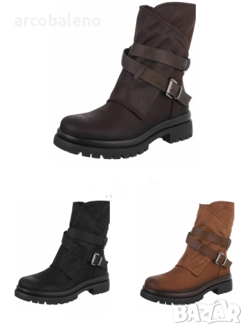 Дамски класически боти до глезена, 3цвята 