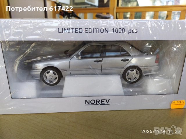 1:18 Метален модел на MERCEDES BENZ-C-CLASS C36 AMG (W202) Norev, снимка 18 - Колекции - 52708697