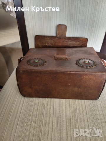 Винтидж дамска чанта Genuine Leather от 60те години , снимка 8 - Чанти - 42970247