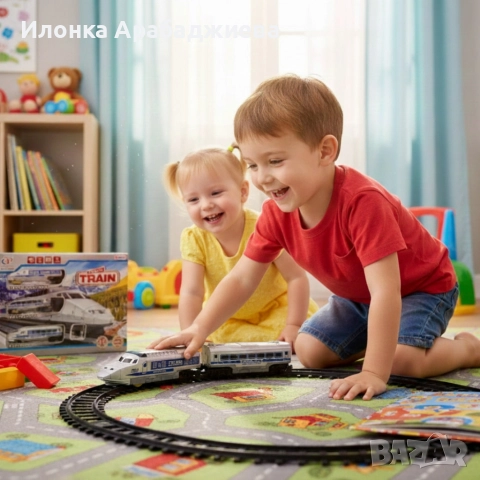 Влакче с релси, звуци и светлини – впечатляващ подарък за Коледа и празниците