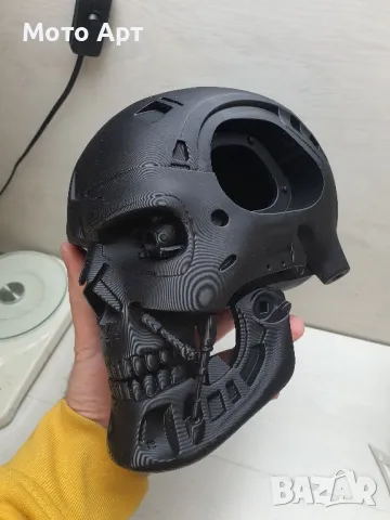 3D Глава на Терминатор Т 800 Termonator Endoskeleton Голям Размер Декоративна, снимка 7 - Декорация за дома - 48522287