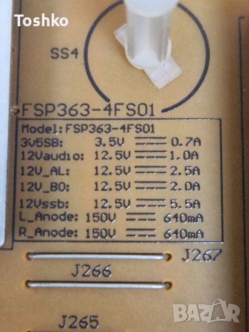 Power board FSP363-4FS01 TV PHILIPS 55PUS7600/12, снимка 3 - Части и Платки - 43927207