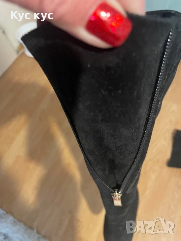 Топли ботуши от естествен велур, снимка 9 - Дамски ботуши - 52584413