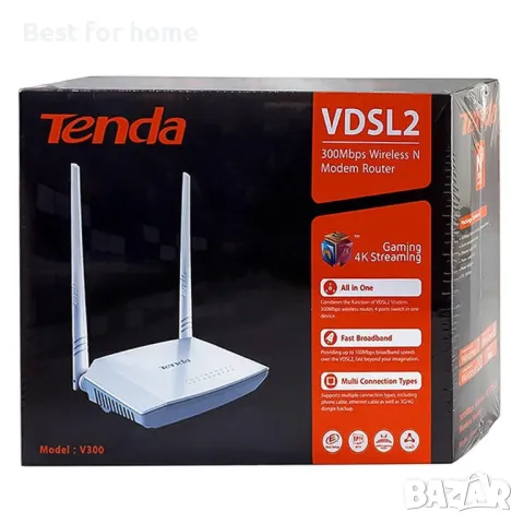 Tenda V300 Wireless N300 VDSL2 4G Router