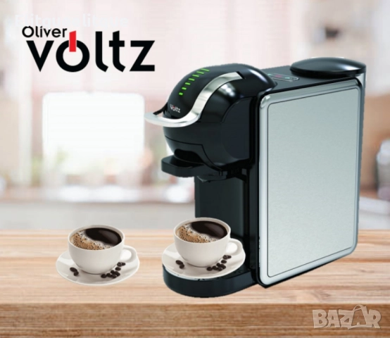 Кафемашина 8 в 1 Voltz OV51171K8R,1450W,19 бара,резервоар 0.8л.,5 адаптера, снимка 3 - Кафемашини - 47686392