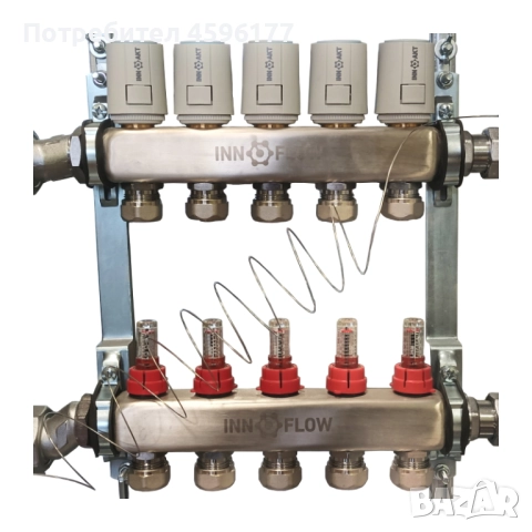 Колектор за подово отопление INNOFLOW 6 линии, снимка 2 - Други - 51985273