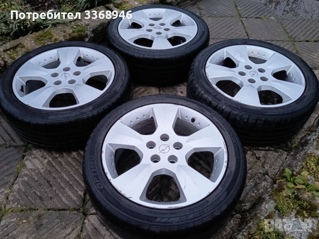 Джанти OPEL Zafira 17" 5x110 с гуми 225/45/17, снимка 10 - Гуми и джанти - 53331324