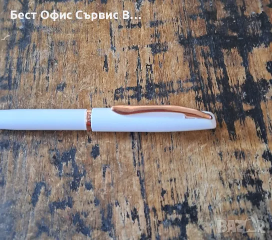 химикалка Пеликан бяло перлено и розов металик в метална кутия, Peliкan Elegance pearl white, снимка 4 - Ученически пособия, канцеларски материали - 49604762