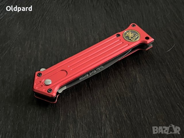 Сгъваем нож (flipper) във военен стил Linder Red Arrow. (337111), снимка 5 - Ножове - 42988969