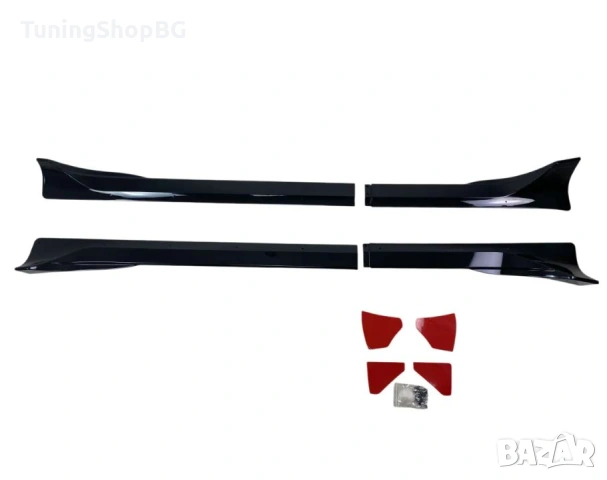 Добавки за прагове за Tesla Model Y черен гланц, снимка 5 - Аксесоари и консумативи - 53151964