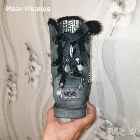 оригинални боти / ботуши  Ugg Bailey Bow Bling  номер 37, снимка 6 - Дамски ботуши - 38662151