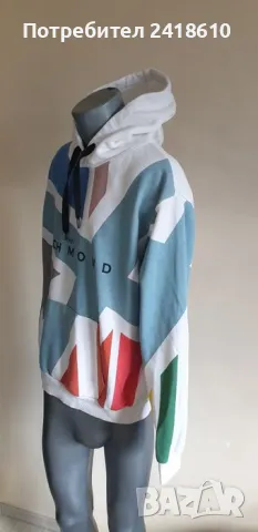 John Richmond Mens Hoodie Size М НОВО! ОРИГИНАЛ! Мъжки Суичър!, снимка 5 - Суичъри - 48071613
