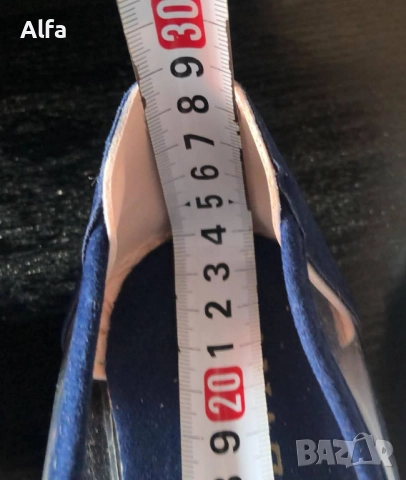 сет обувки + чанта в кралско синьо, снимка 4 - Други - 52268677