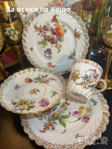 Circa 1894 наличие на няколко великолепни тройни сета съвместимост на чашката около 175 мл Код P1624, снимка 3 - Съдове за готвене - 52917010