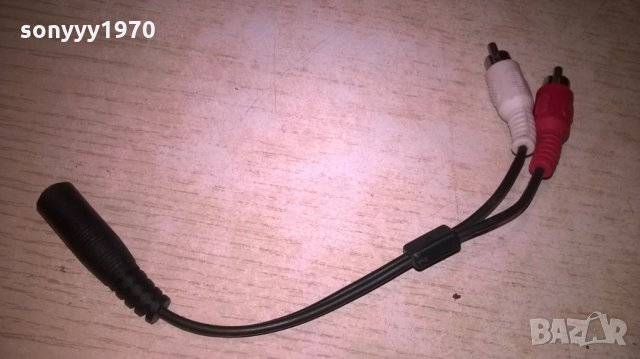 преход-аудиокабел-чинчове към букса за жак 3.5мм, снимка 6 - Други - 27445984
