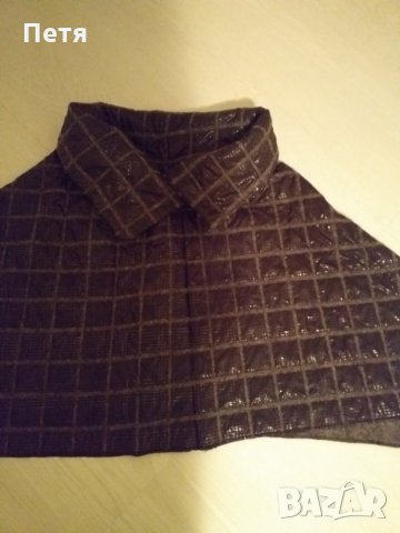 Пончо ново черно с ефект , снимка 4 - Якета - 26569882