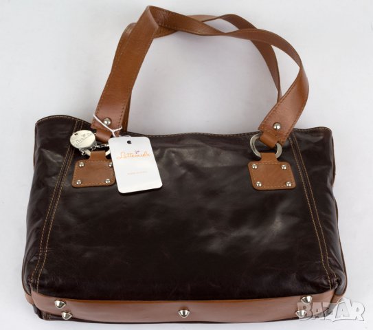 Дамска кожена кафява чанта Lattemiele , снимка 4 - Чанти - 37139662