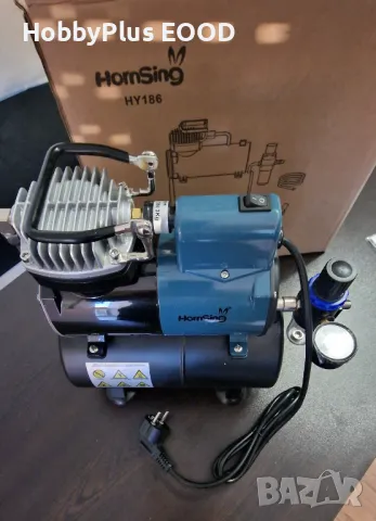 Компресор за аерограф -метален с бутилка, снимка 6 - Козметични уреди - 48322497