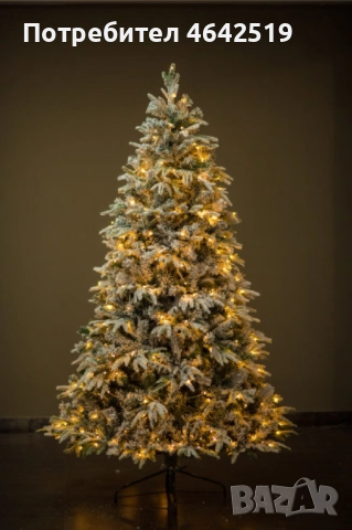 Коледна елха с вградени лампички по връхчетата, снимка 7 - Декорация за дома - 52407400