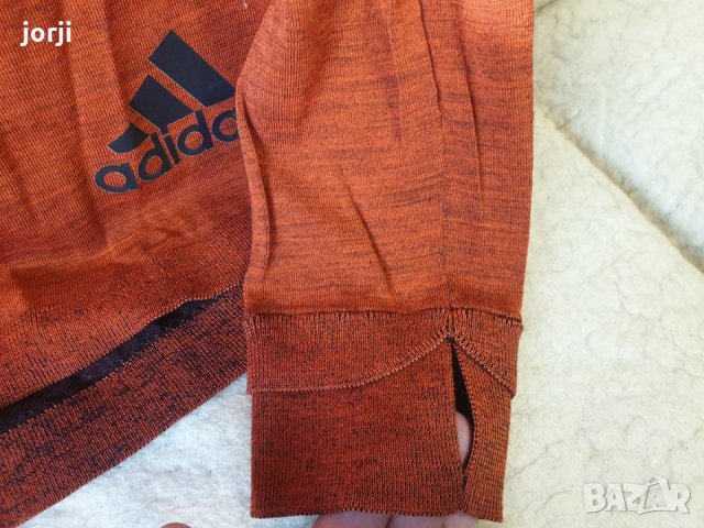Оригинално Adidas Energy Black Climaheat Primeknit Running Sweatshirt, снимка 4 - Спортни дрехи, екипи - 34613402