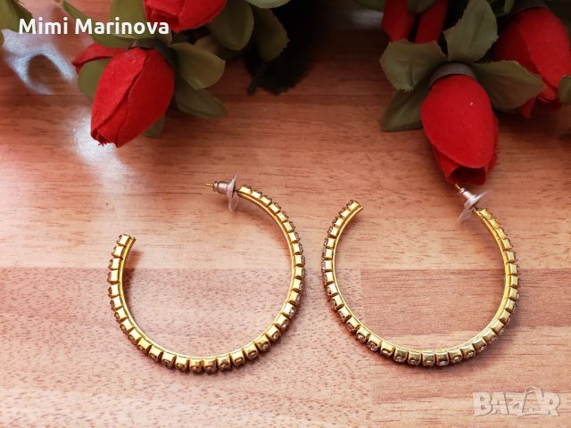 Обици с камъни, снимка 2 - Обеци - 27893411