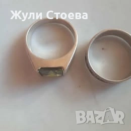 Два мъжки сребърни пръстена, снимка 2 - Пръстени - 53065264