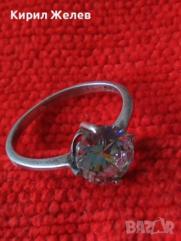 ИЗЯЩЕН Тип ГОДЕЖЕН СРЕБЪРЕН ПРЪСТЕН СРЕБРО S925 с РАЗКОШЕН БЛЕСТЯЩ ЮВЕЛИРНО ФАСЕТИРАН ФИАНИТ 50188, снимка 9 - Пръстени - 50542247
