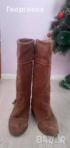 Ботуши велур, снимка 3 - Дамски ботуши - 48378762