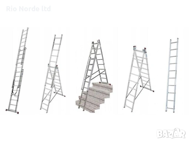 Стълба алумениева секционна 3х9 6,44м, снимка 3 - Други инструменти - 53556180