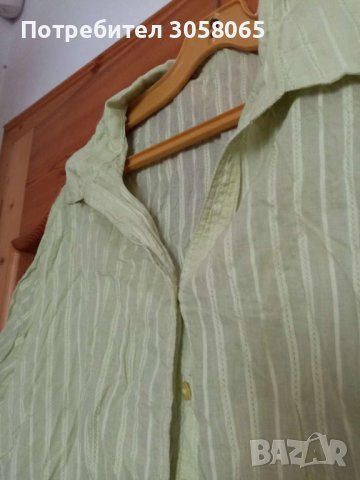 лятна бледо зелена лека риза L XL