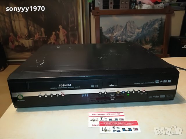 TOSHIBA RD-XV47 HDD/DVD/VIDEO RECORDER-GERMANY 0907221920, снимка 1 - Плейъри, домашно кино, прожектори - 37339163