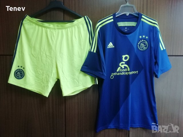 Ajax Adidas оригинален екип тениска фланелка шорти къси гащи Аякс размер L 