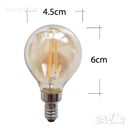 ГИРЛЯНД E12 ОТ 20 БР LED КРУШКИ - G 45 - 10 М, снимка 4 - Външни лампи - 30337501