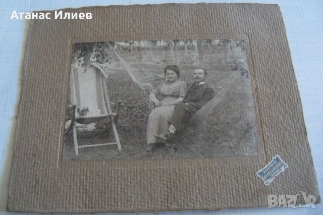 Стара фотография на картон, Враца, снимка 5 - Други ценни предмети - 32783881