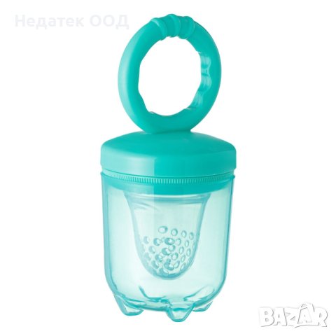 Силиконова залъгалка за храна, Тюркоазена, за плодове, снимка 4 - Прибори, съдове, шишета и биберони - 43667431
