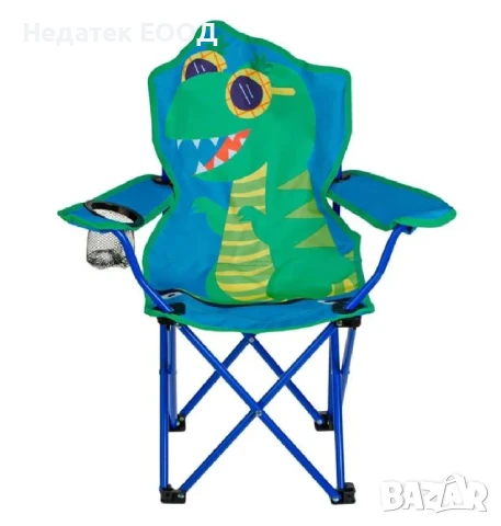 Детски сгъваем къмпинг стол, Динозавър, 35x35x57см.