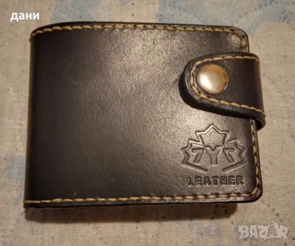 Портфейл от естествена кожа , снимка 4 - Портфейли, портмонета - 49035461