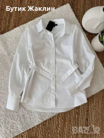 ‼️Намалена‼️Памучна риза със странично коланче, снимка 1