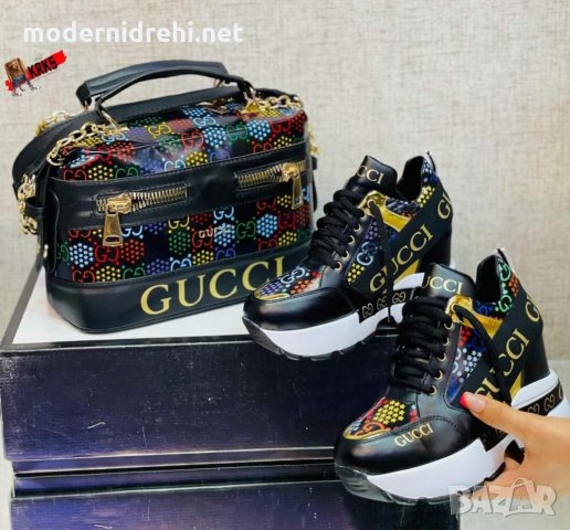 Дамска чанта и спортни обувки Gucci код 85, снимка 1 - Дамски ежедневни обувки - 33609675